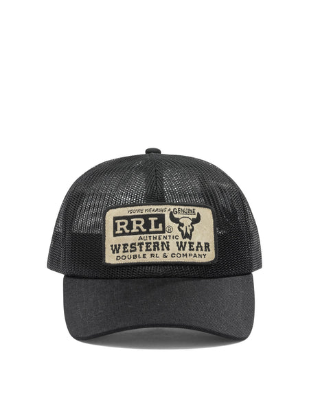 Mesh and denim trucker hat Hats