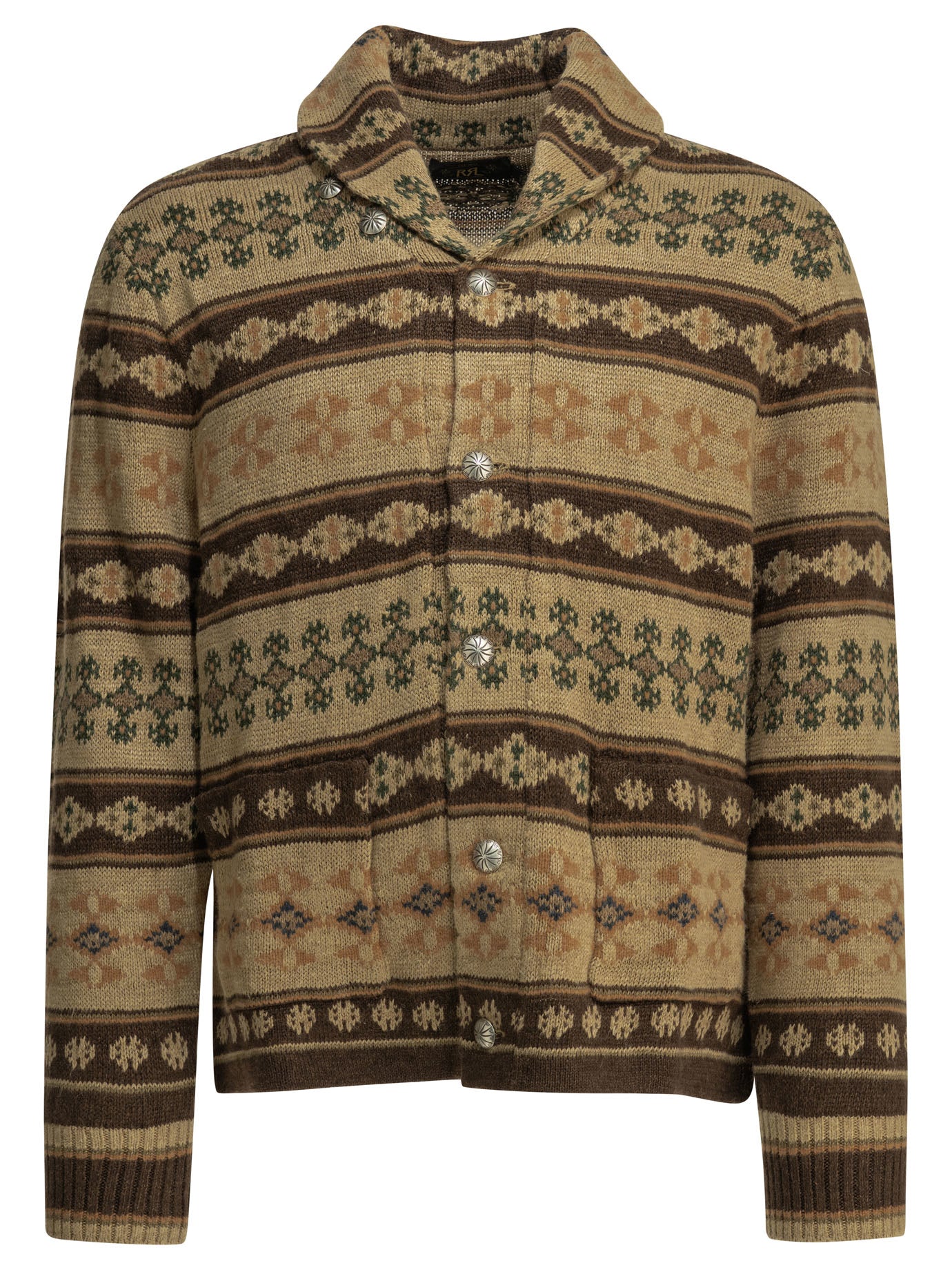 Woven knit cardigan Knitwear