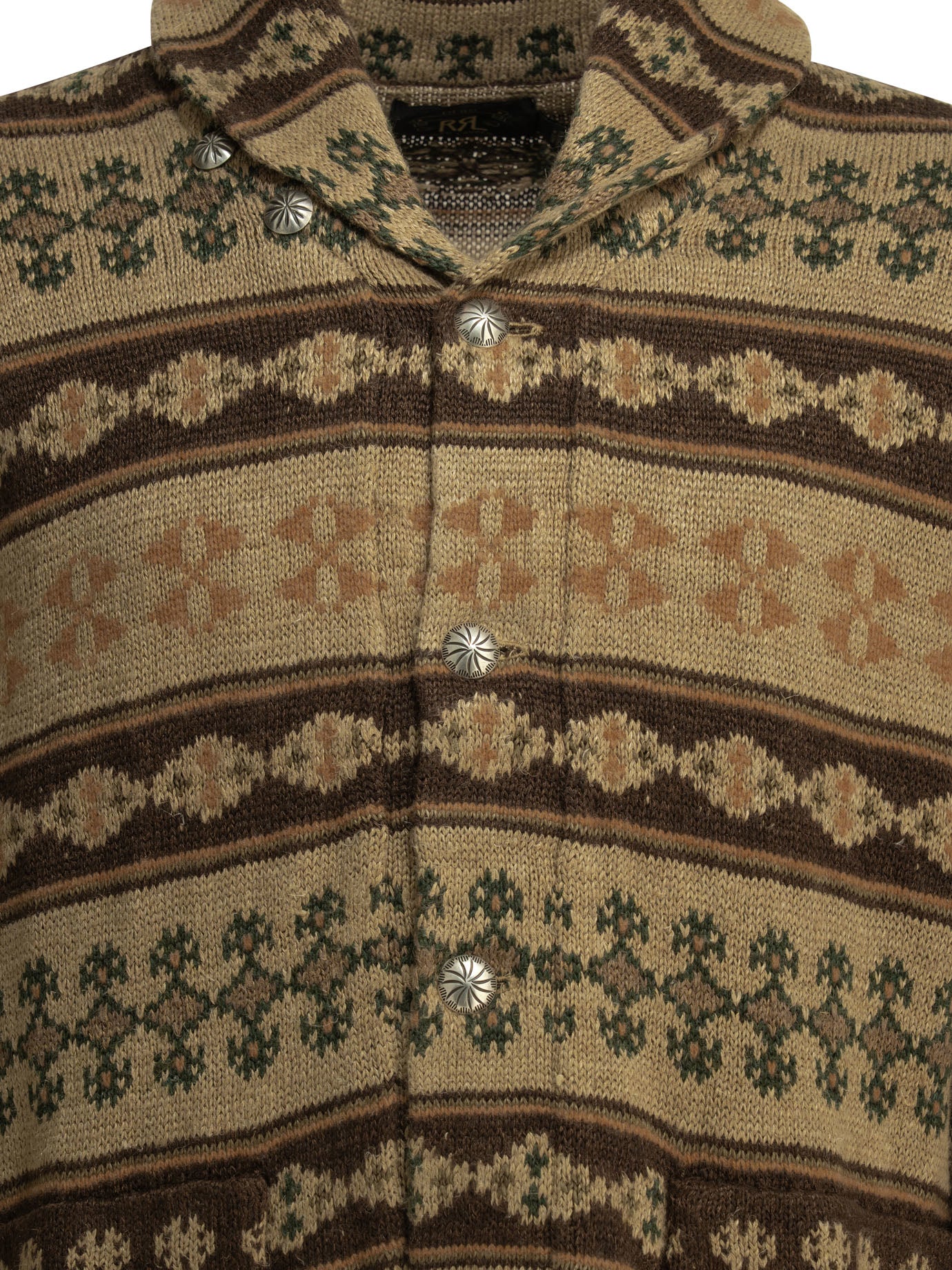 Woven knit cardigan Knitwear