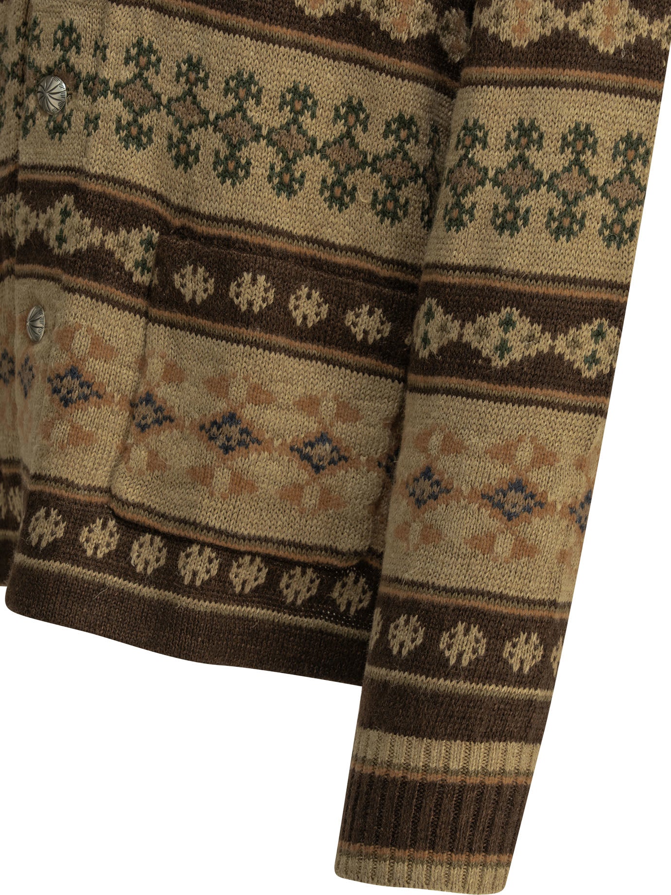 Woven knit cardigan Knitwear
