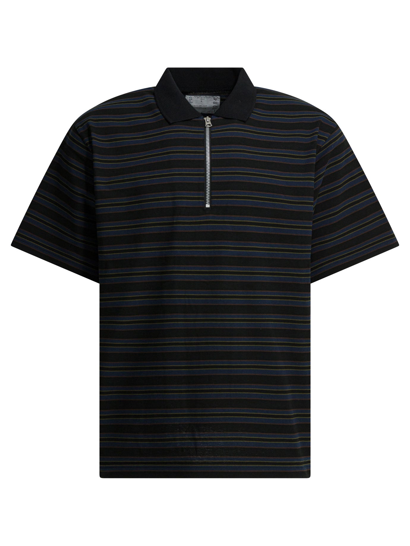 Striped buttonless polo shirt Polo shirts