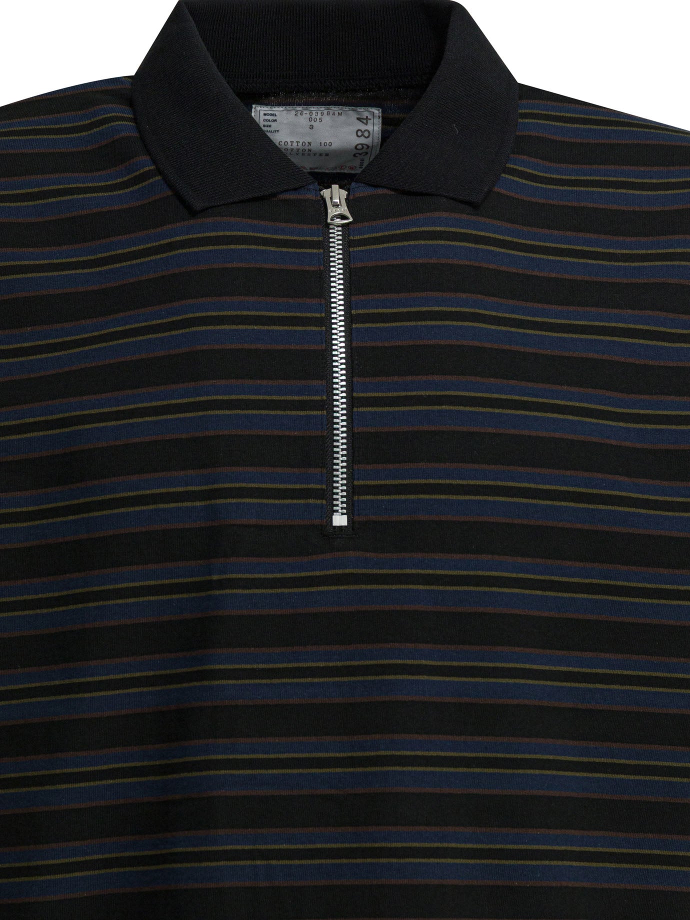Striped buttonless polo shirt Polo shirts