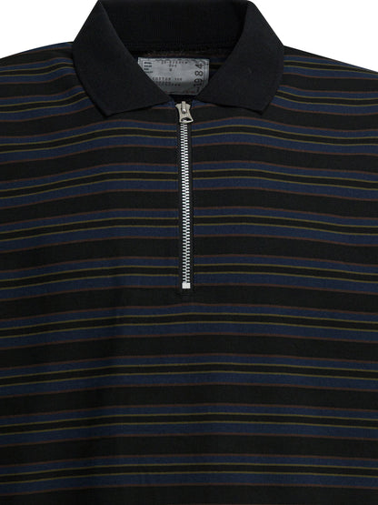 Striped buttonless polo shirt Polo shirts