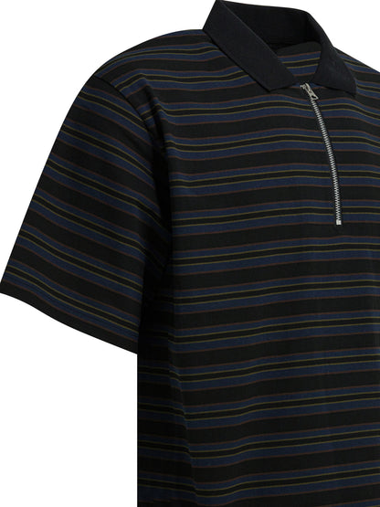 Striped buttonless polo shirt Polo shirts