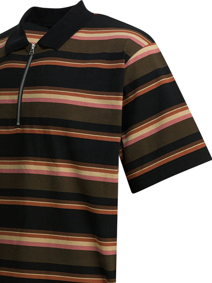Striped buttonless polo shirt Polo shirts