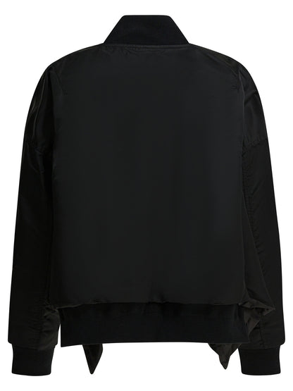 Nylon zippered bomber jacket Jackets and Coats