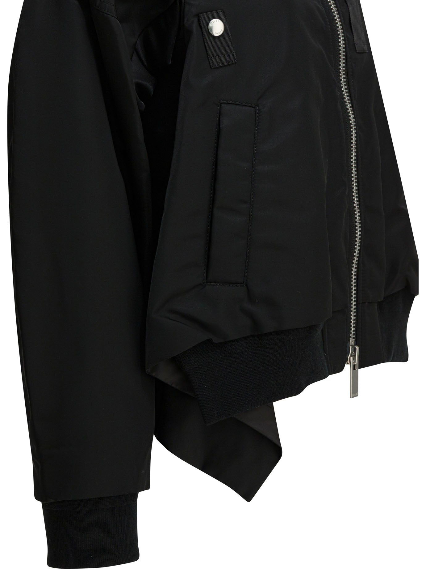 Nylon zippered bomber jacket Jackets and Coats