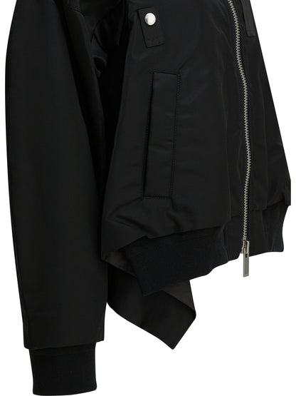 Nylon zippered bomber jacket Jackets and Coats