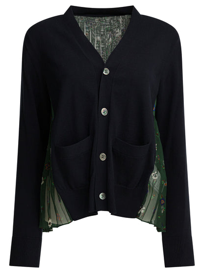Cardigan with floral print Knitwear
