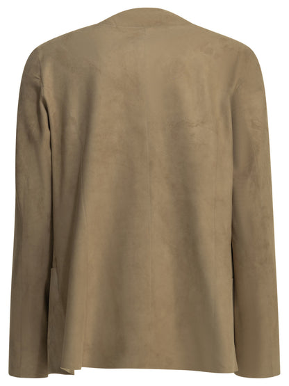 Suede Blazer Jackets and Coats