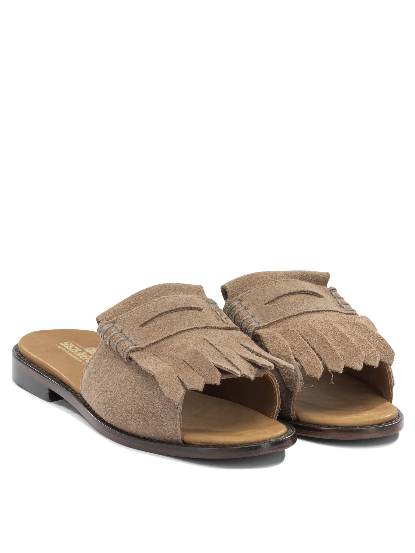 "Fringes" Slide Sandals