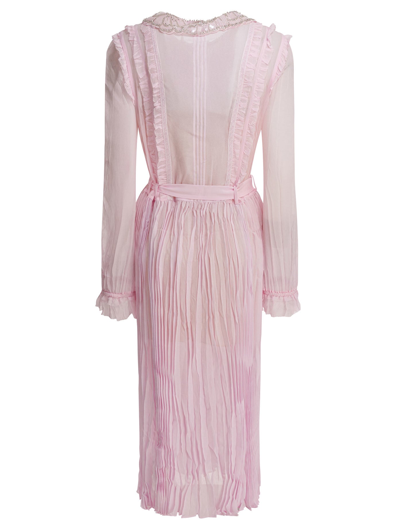 Pleated georgette midi dress Dresses