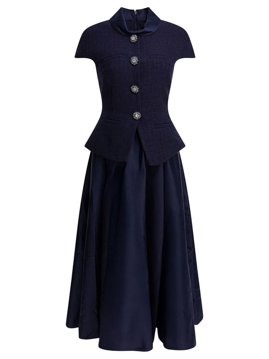 Taffeta boucle midi dress Dresses