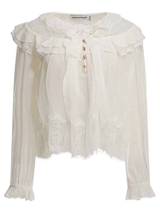 Georgette Lace Blouse Shirts