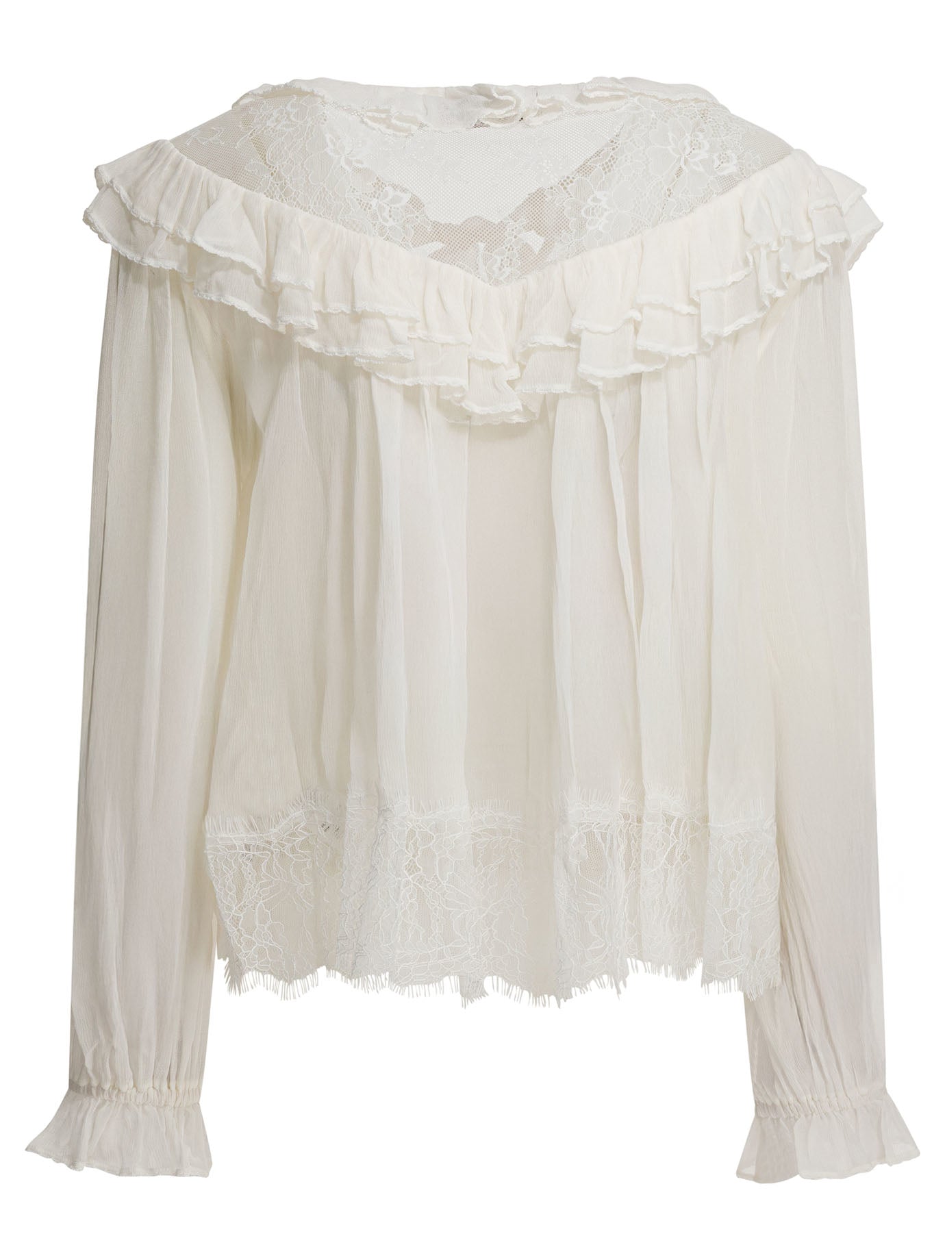 Georgette Lace Blouse Shirts