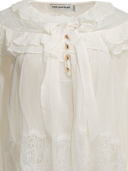 Georgette Lace Blouse Shirts