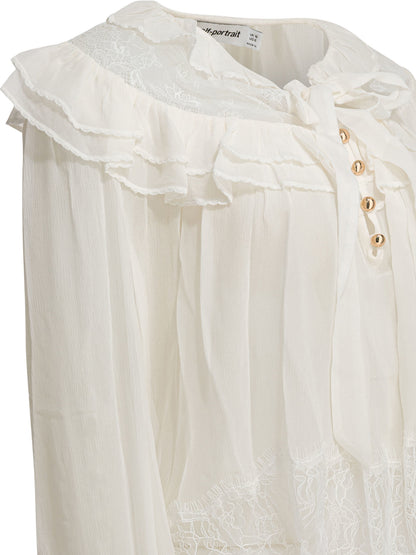 Georgette Lace Blouse Shirts
