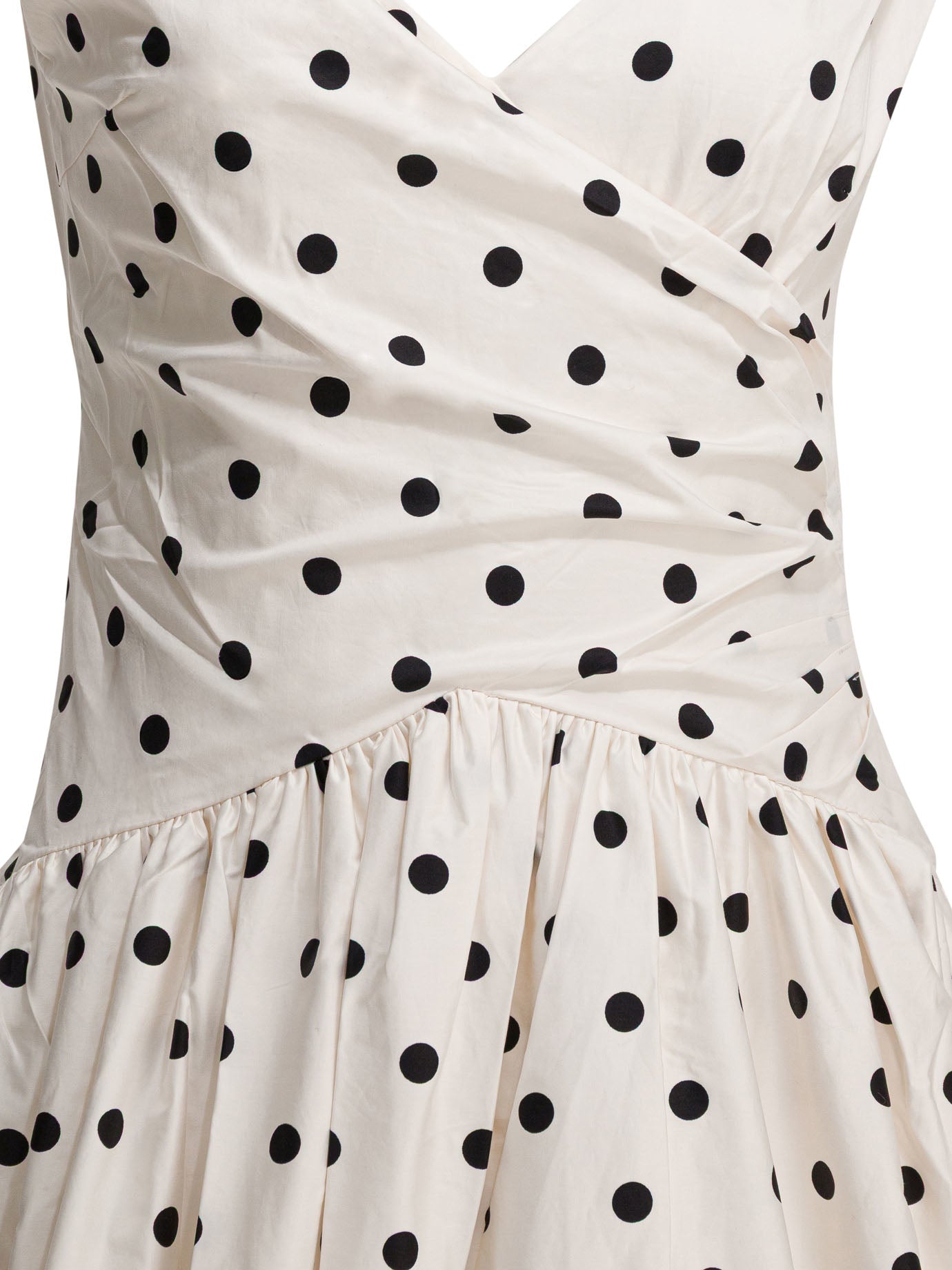 Polka dot flared midi dress Dresses