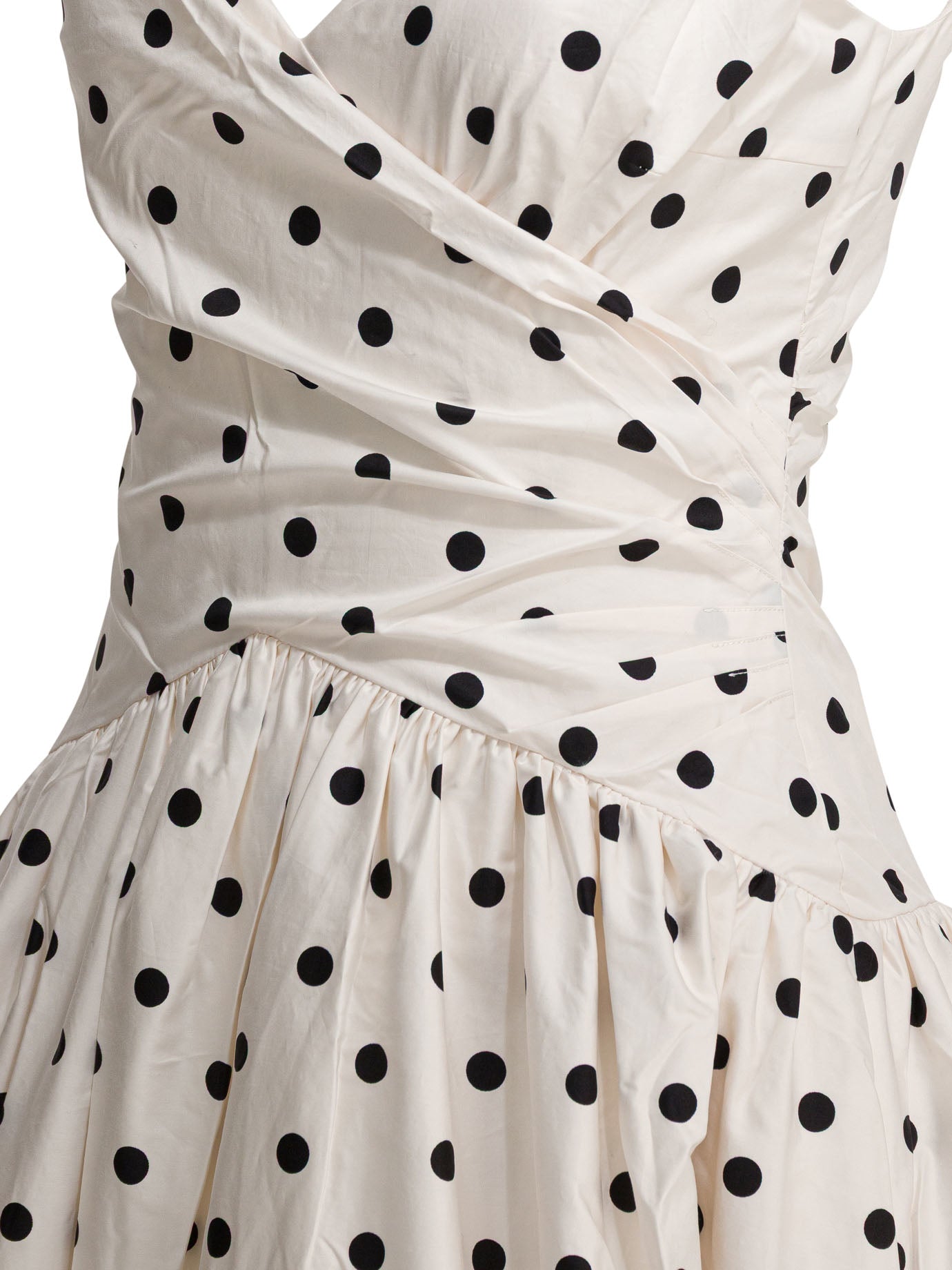Polka dot flared midi dress Dresses