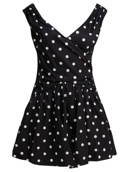 Polka dot flared dress Dresses