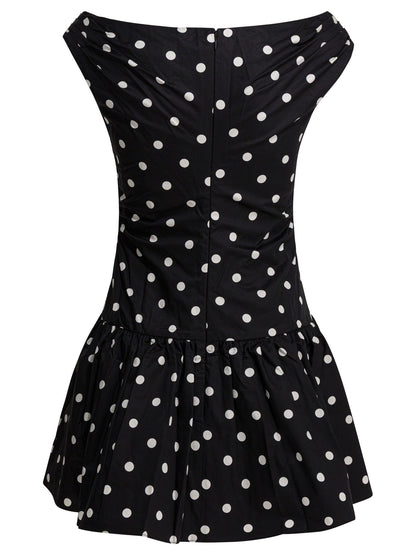 Polka dot flared dress Dresses