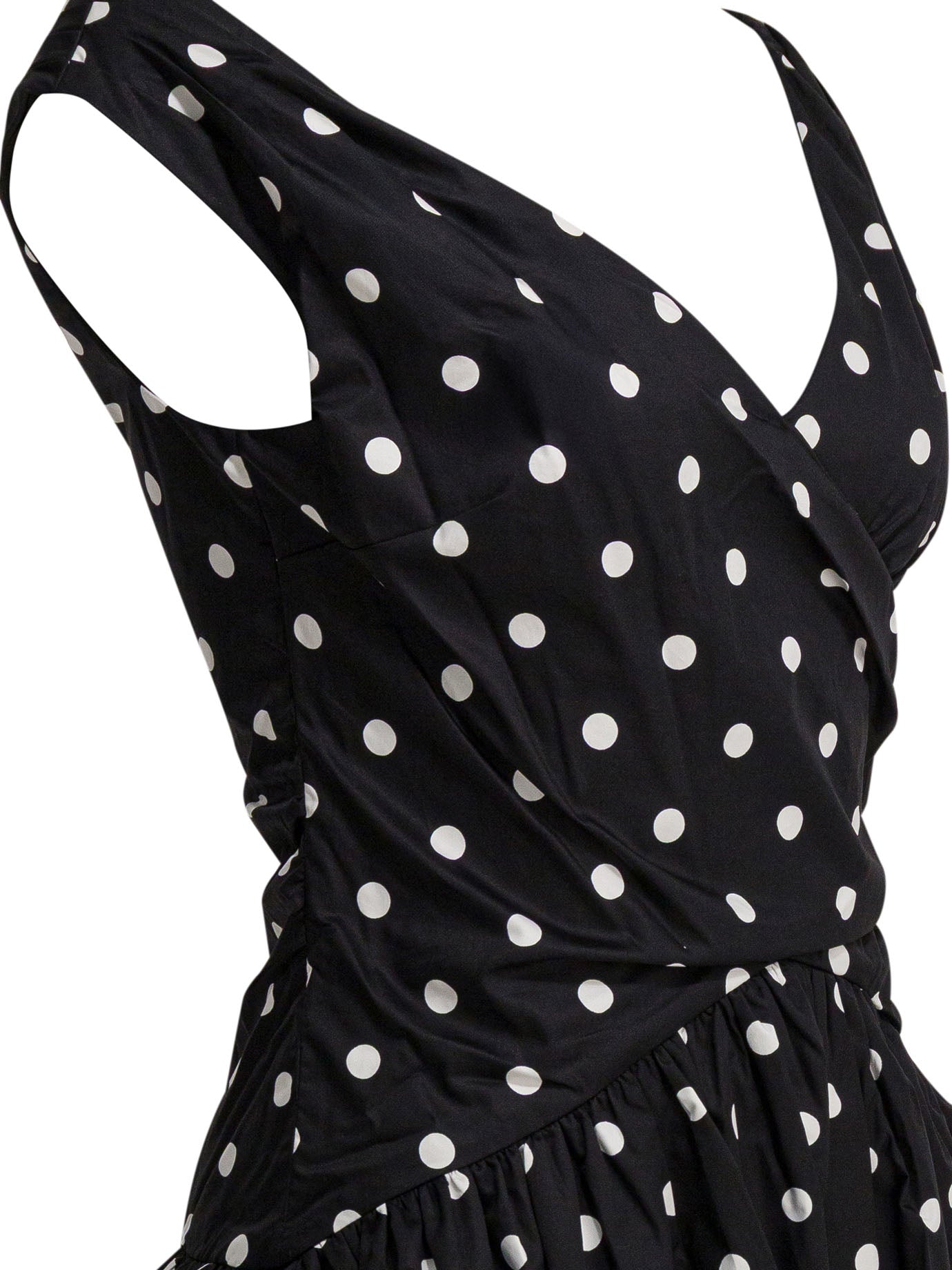 Polka dot flared dress Dresses