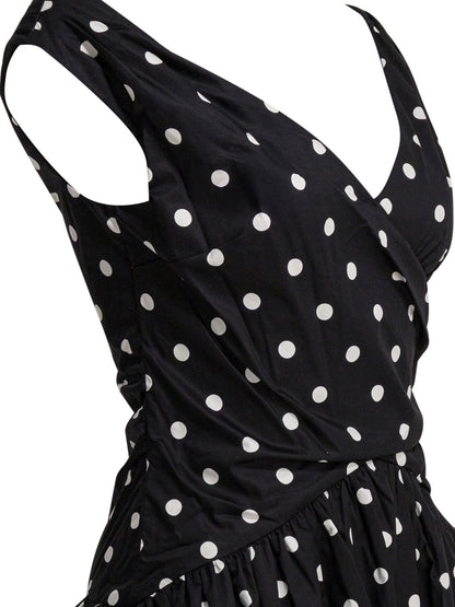 Polka dot flared dress Dresses