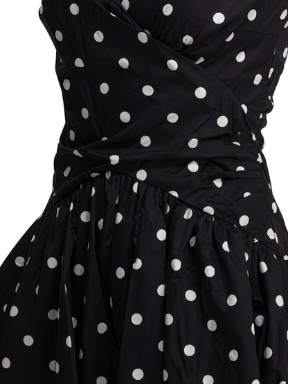 Polka dot flared dress Dresses