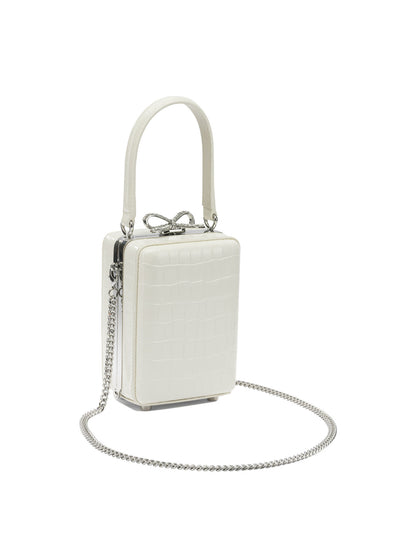 Borsa a mano mini in pelle di coccordillo Handbags