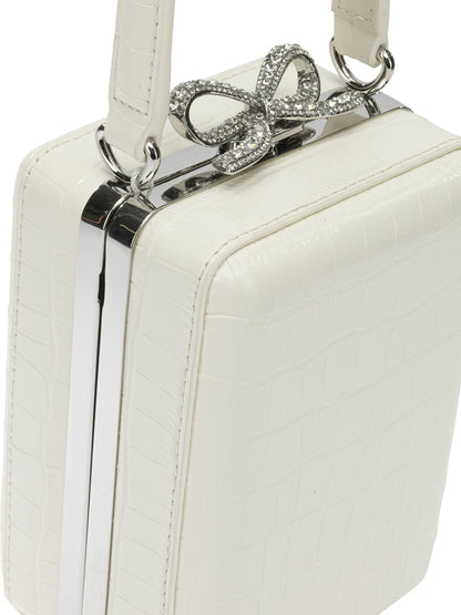 Borsa a mano mini in pelle di coccordillo Handbags