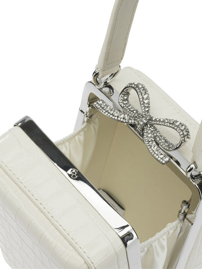Borsa a mano mini in pelle di coccordillo Handbags
