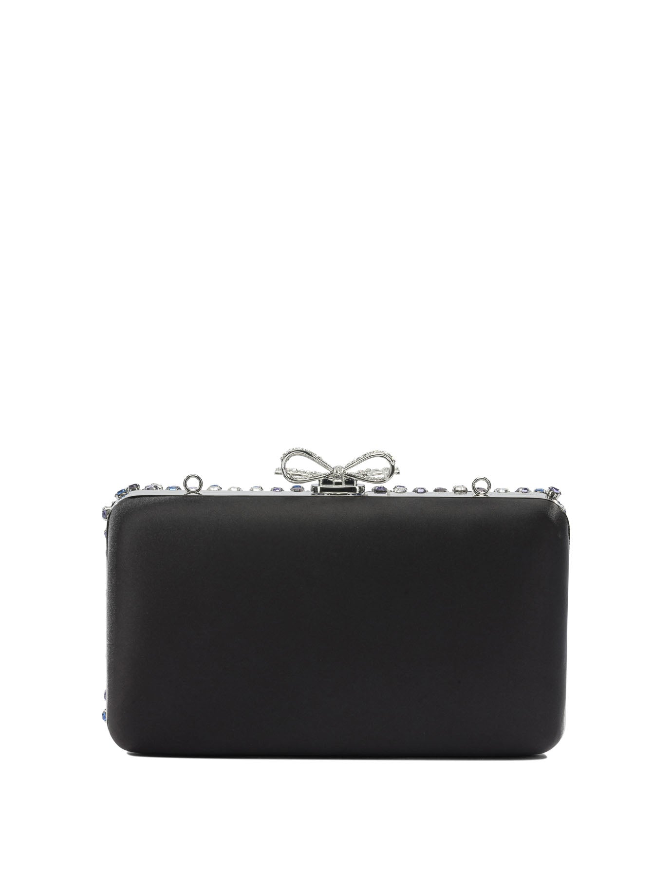 Multi-crystal knit clutch bag Clutches