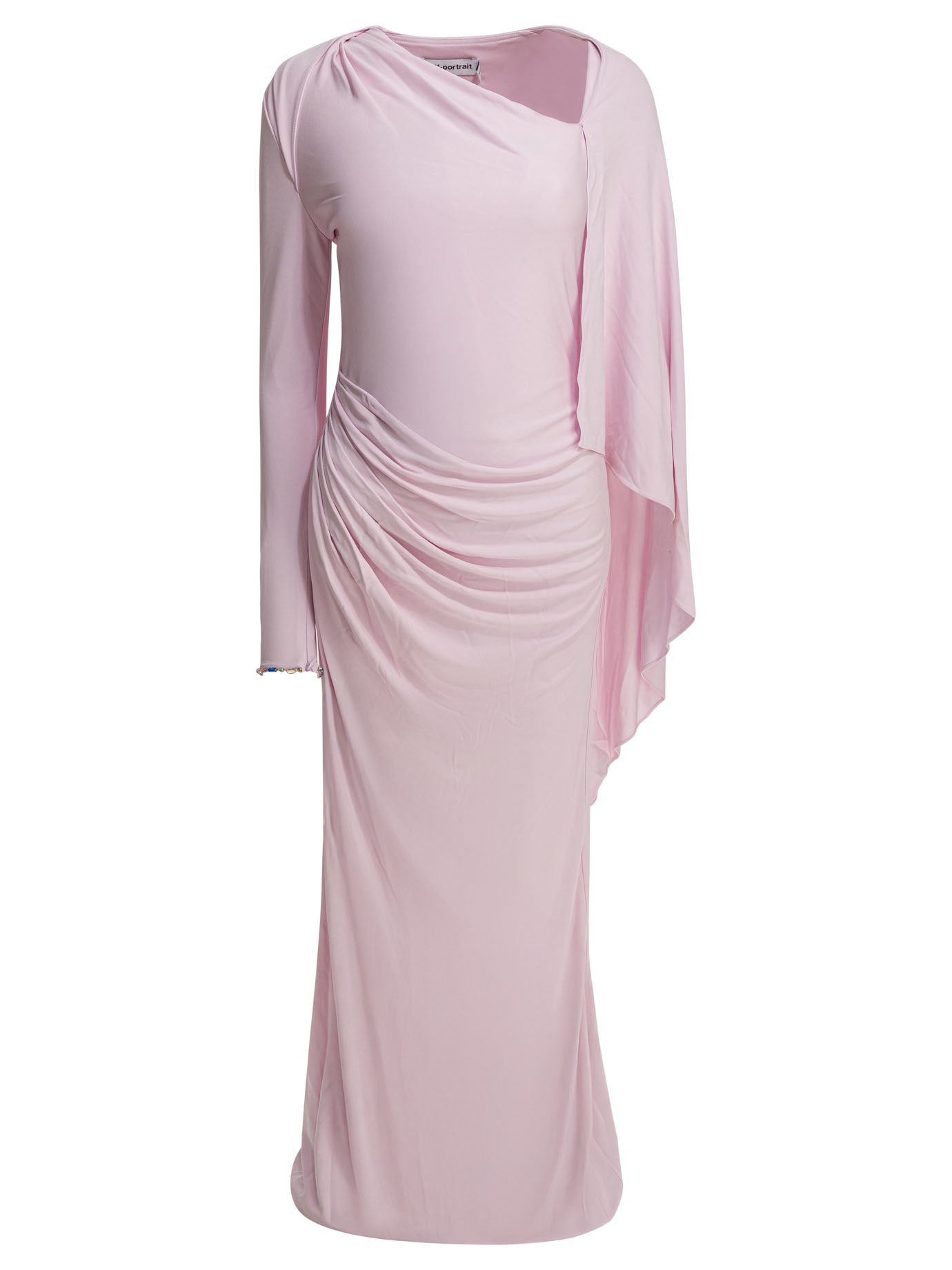Long draped jersey dress Dresses