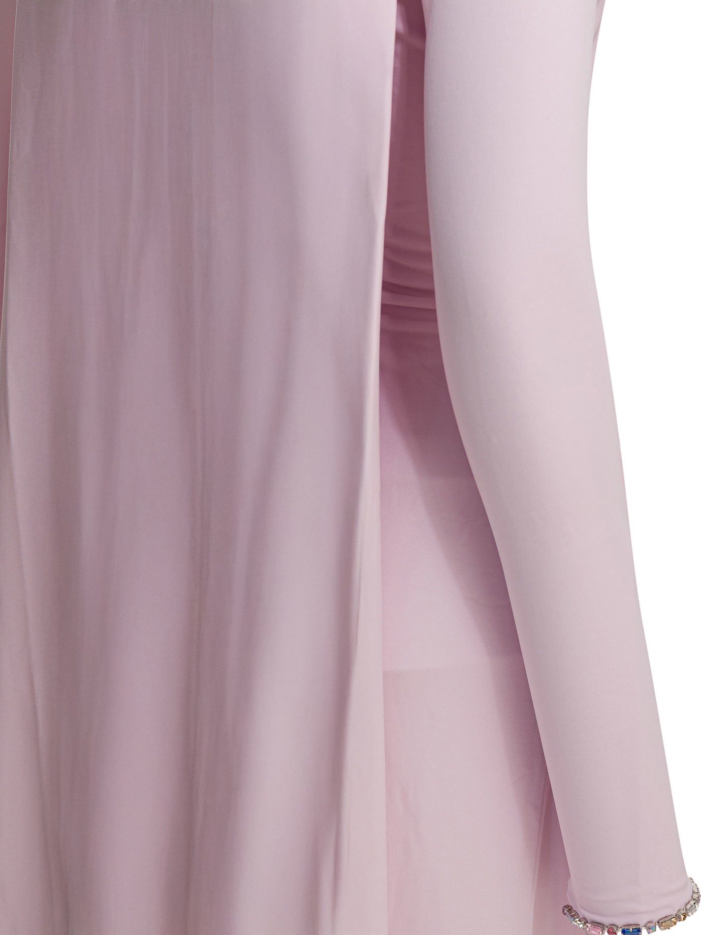 Long draped jersey dress Dresses