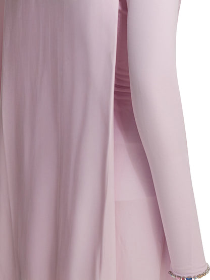 Long draped jersey dress Dresses