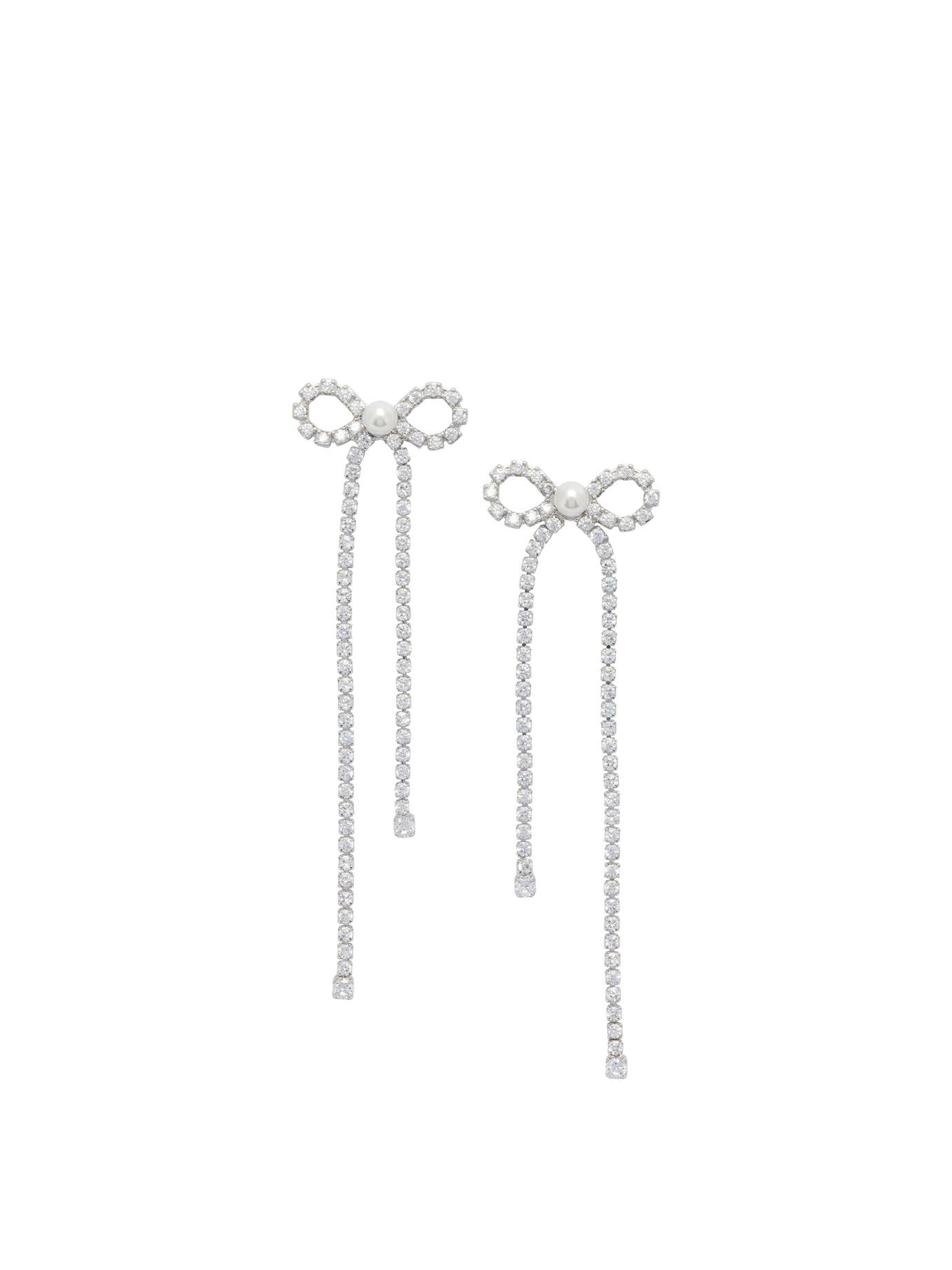 Bow earrings with crystals Jewels