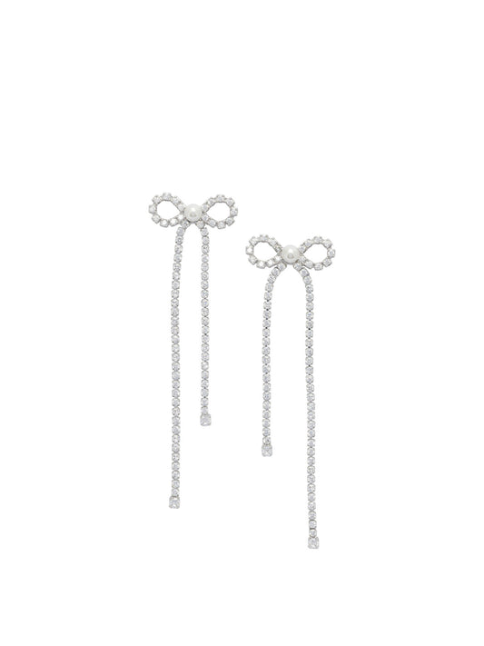 Bow earrings with crystals Jewels