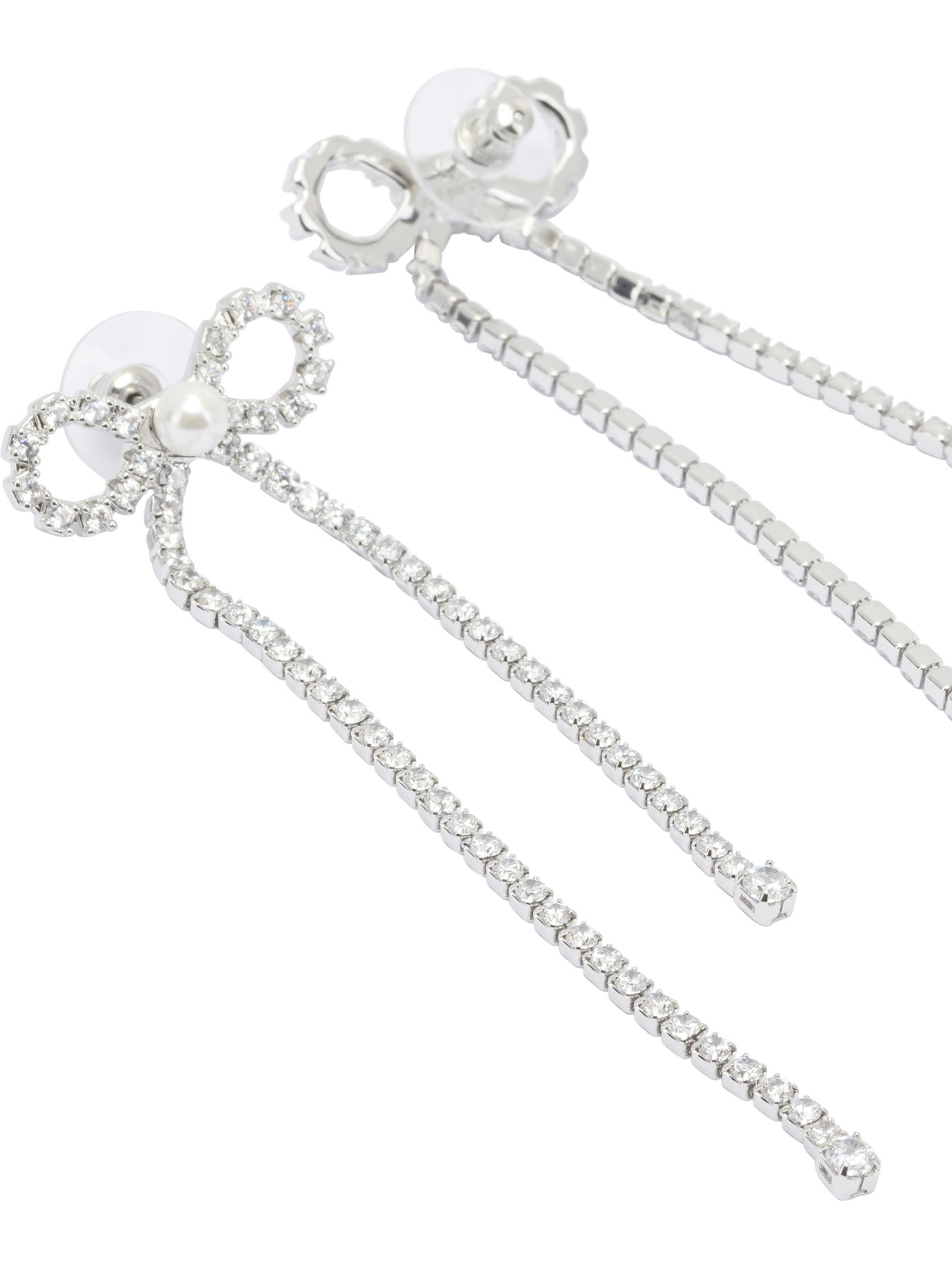 Bow earrings with crystals Jewels