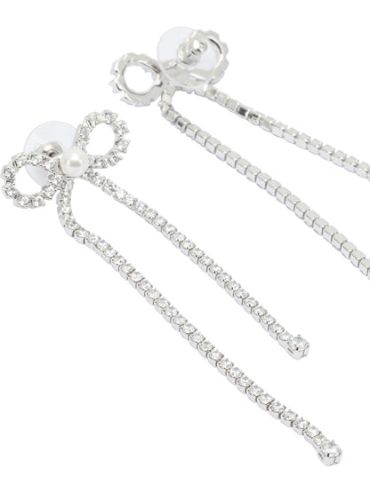 Bow earrings with crystals Jewels