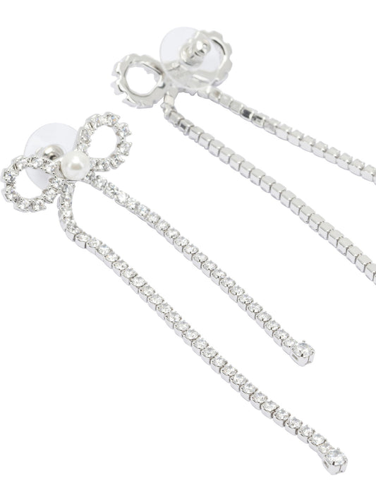 Bow earrings with crystals Jewels
