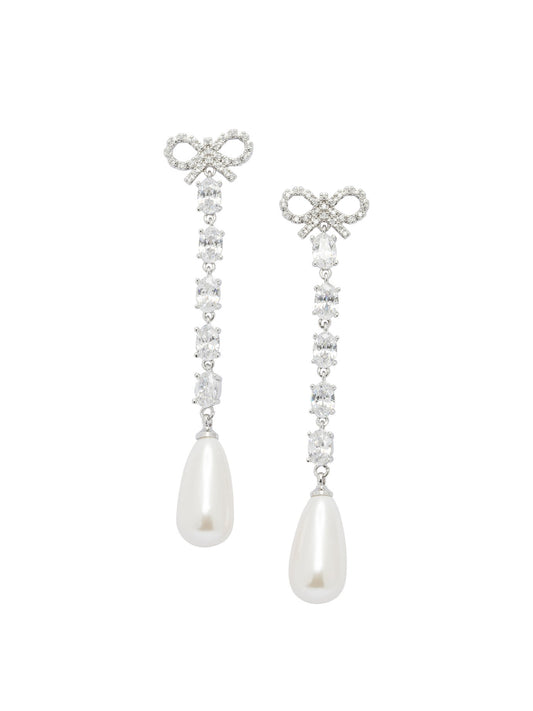 Bow and pearl earrings Jewels