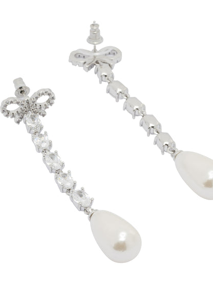 Bow and pearl earrings Jewels