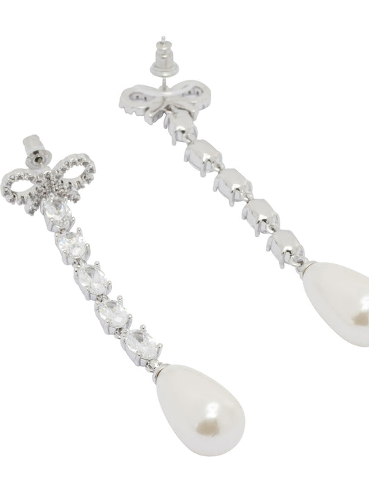 Bow and pearl earrings Jewels