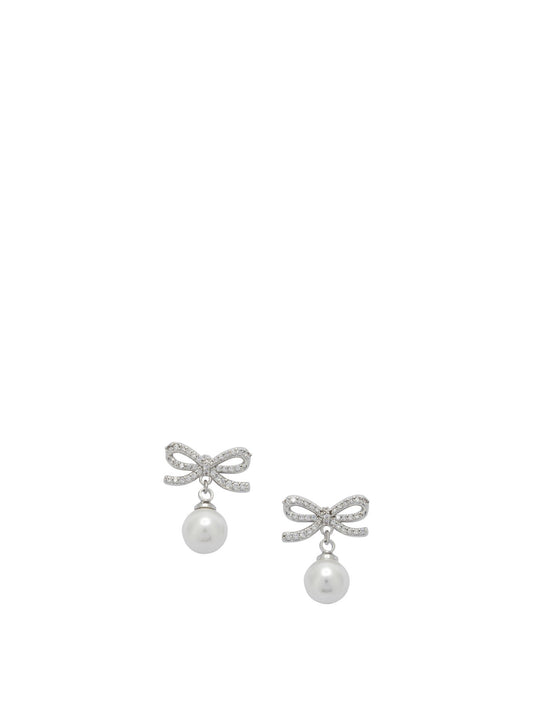 Earrings with bow and pearls Jewels