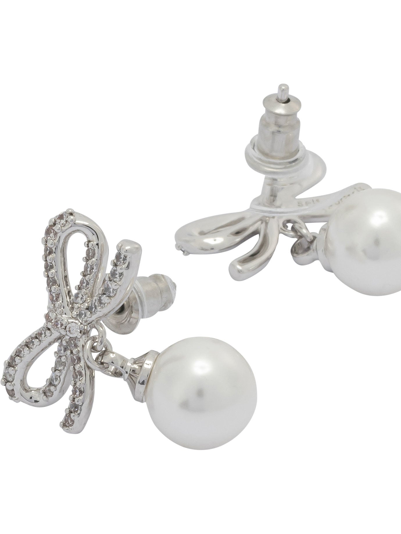 Earrings with bow and pearls Jewels
