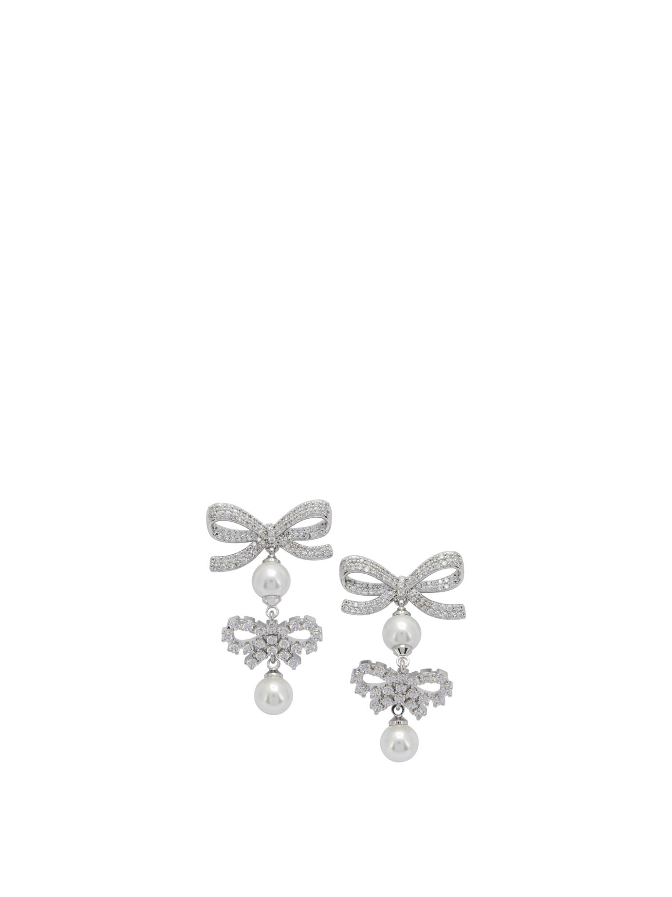 Earrings with bows and pearls Jewels