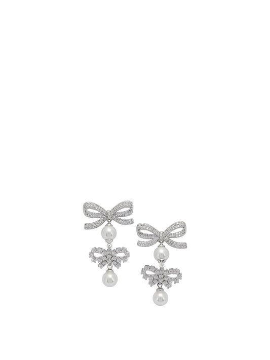 Earrings with bows and pearls Jewels