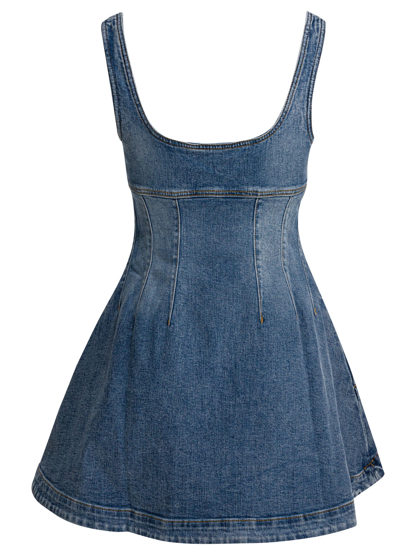 Denim flared dress Dresses