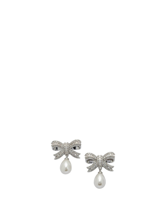 Drop earrings with pearls and crystals Jewels