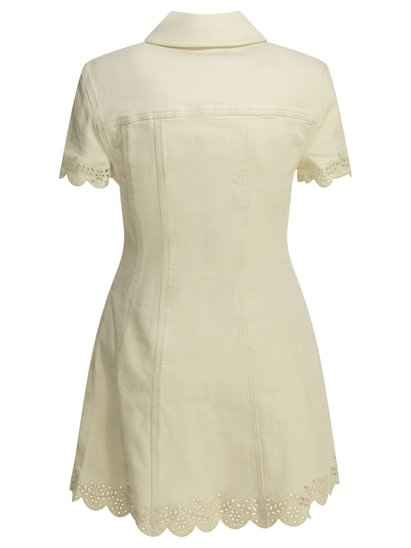 Embroidered short dress Dresses